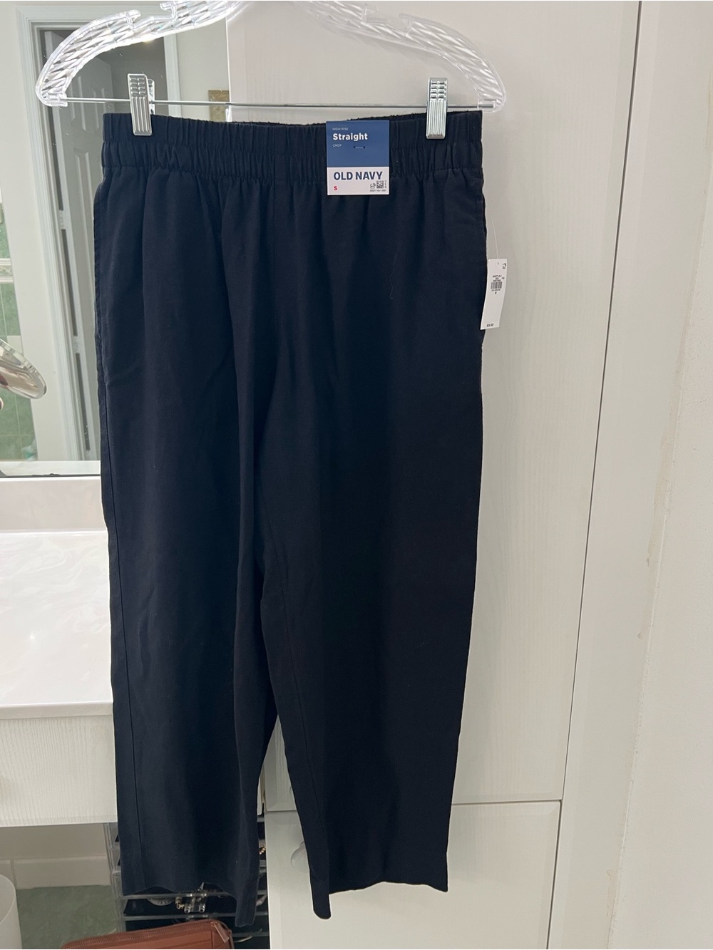 Old Navy Black Women's Straight Ankle Pants Size S NWT